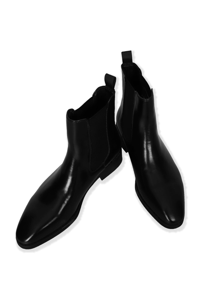 sharp shape boots (Black)